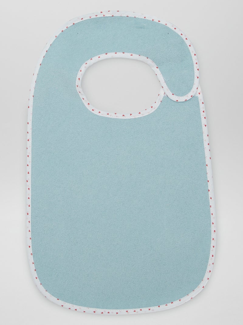 Il set di 7 bavaglini in spugna foderati BIANCO - Kiabi