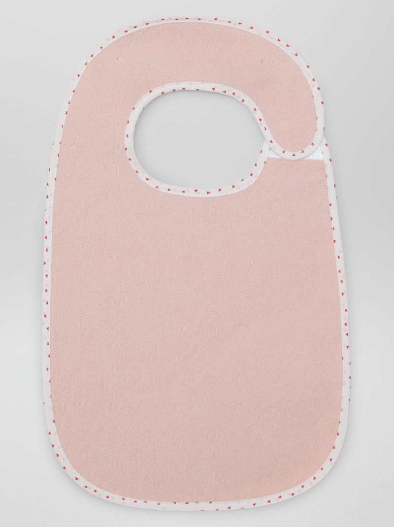 Il set di 7 bavaglini in spugna foderati BIANCO - Kiabi