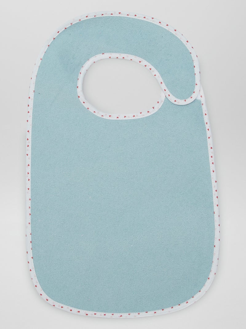 Il set di 7 bavaglini in spugna foderati BIANCO - Kiabi