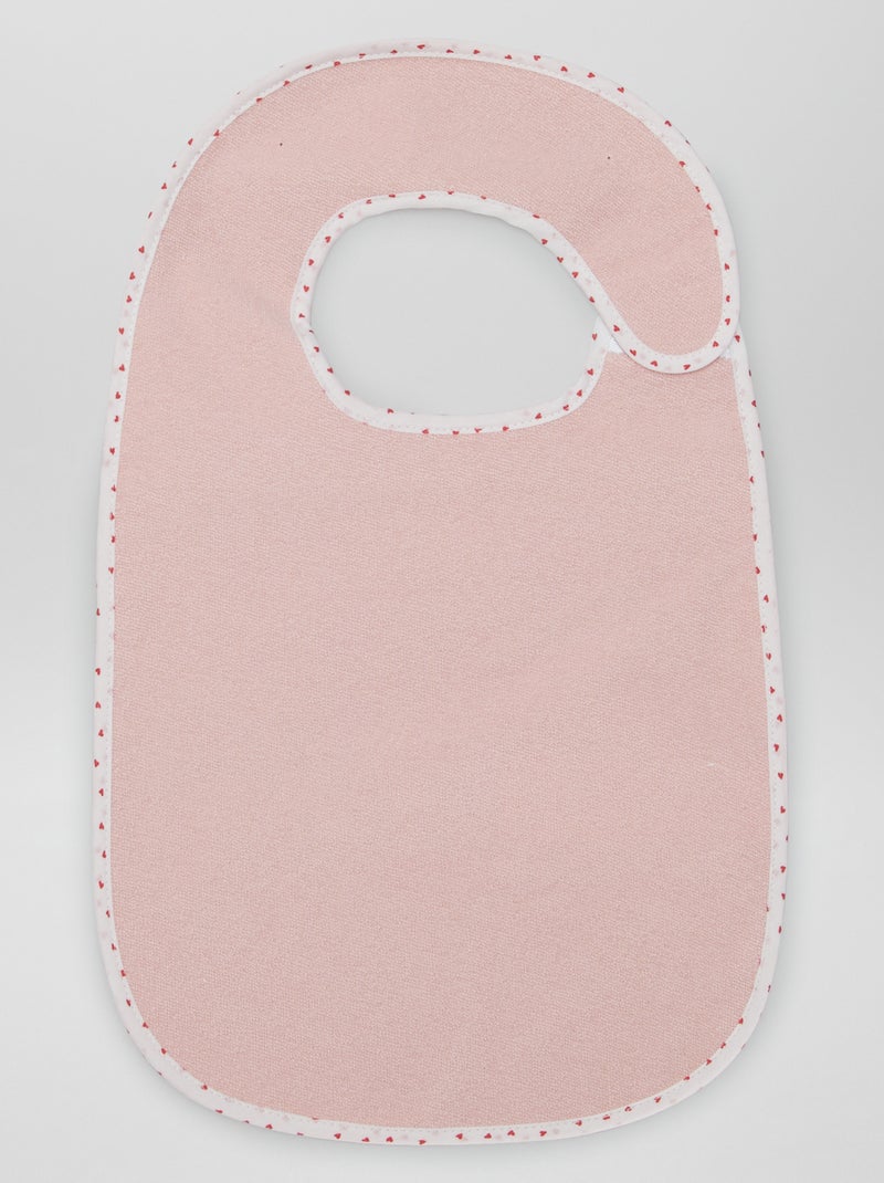 Il set di 7 bavaglini in spugna foderati BIANCO - Kiabi