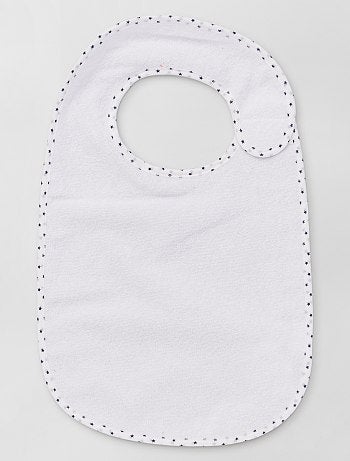 Il set di 7 bavaglini in spugna foderati