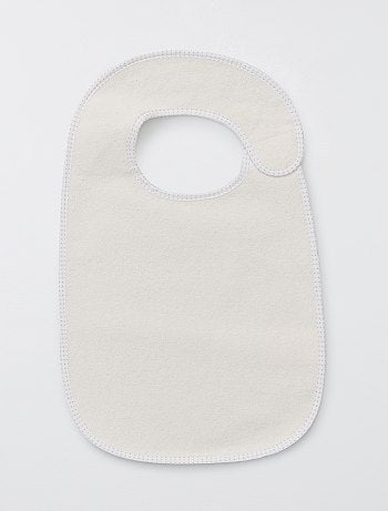 Il set di 7 bavaglini in spugna foderati