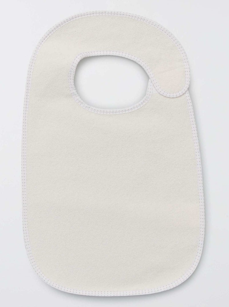 Il set di 7 bavaglini in spugna foderati MARRONE - Kiabi