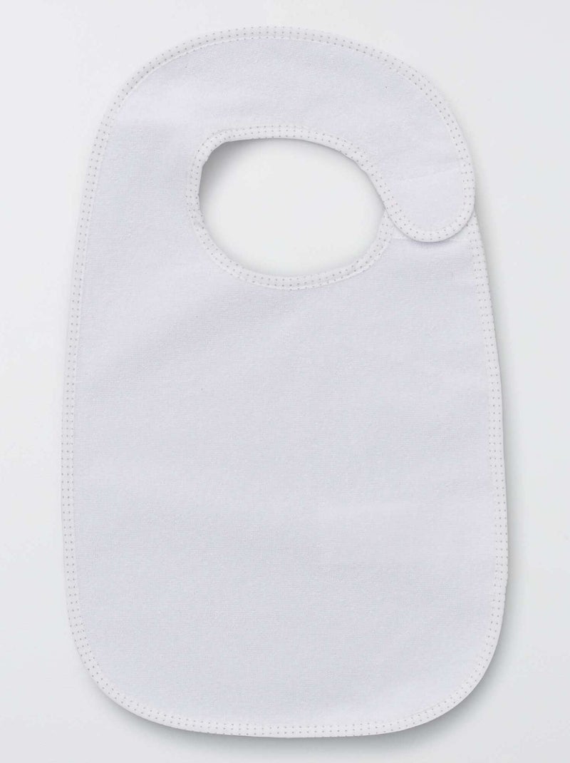 Il set di 7 bavaglini in spugna foderati MARRONE - Kiabi