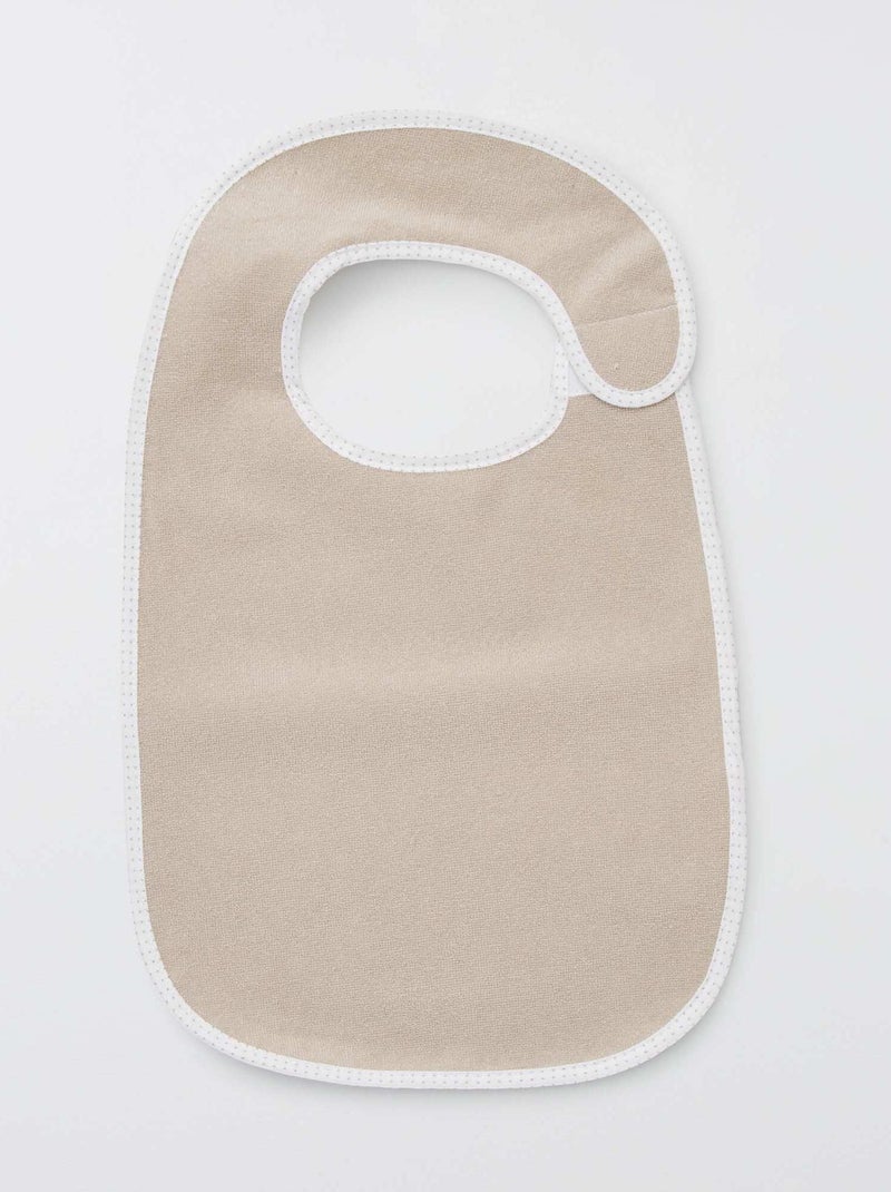 Il set di 7 bavaglini in spugna foderati MARRONE - Kiabi