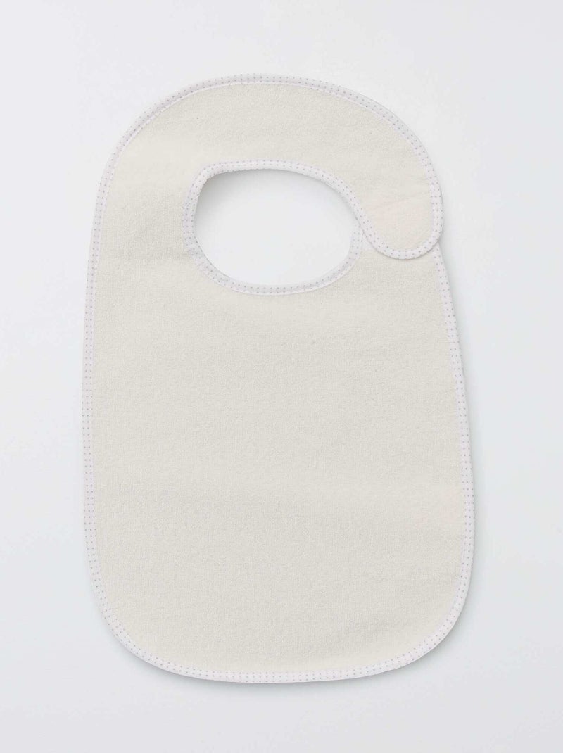 Il set di 7 bavaglini in spugna foderati MARRONE - Kiabi