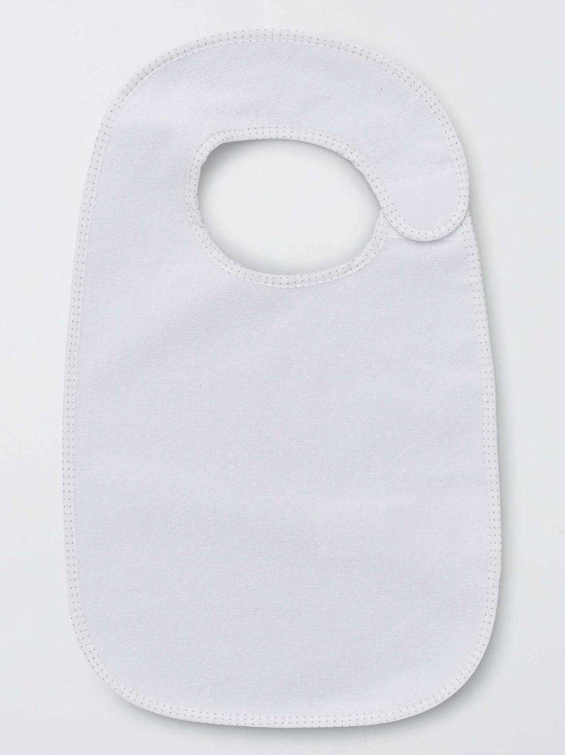 Il set di 7 bavaglini in spugna foderati MARRONE - Kiabi