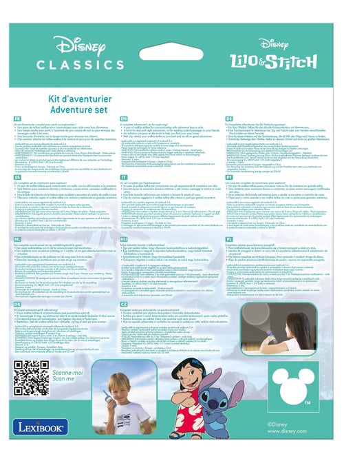 Il set di avventure di Stitch con walkies talkies e torcia/bussola - Kiabi