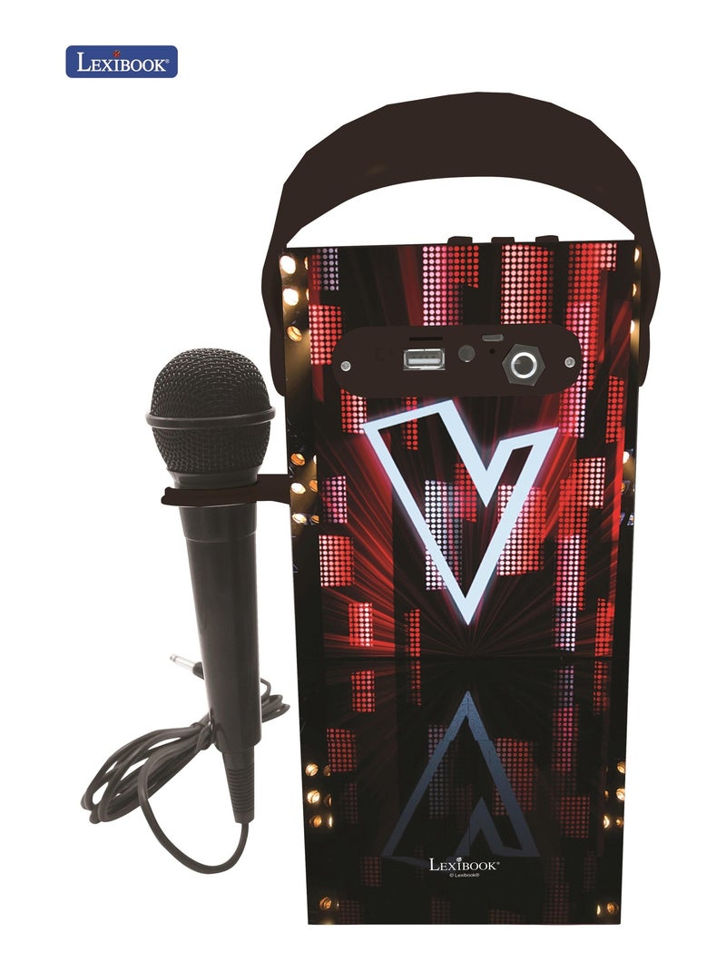 il voce Altoparlante portatile Bluetooth® di tendenza con microfono e straordinari effetti luminosi Nero - Kiabi