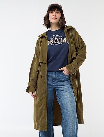 Impermeabile con cappuccio