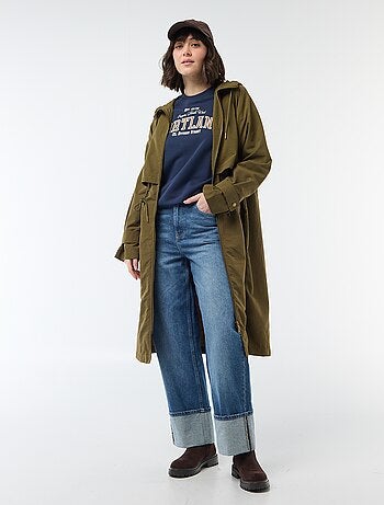 Impermeabile con cappuccio