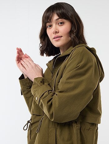 Impermeabile con cappuccio