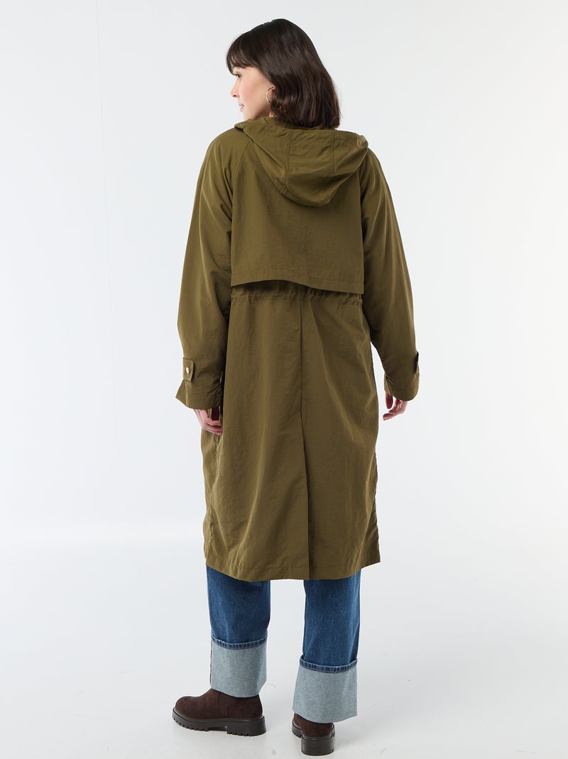 Impermeabile con cappuccio Verde - Kiabi