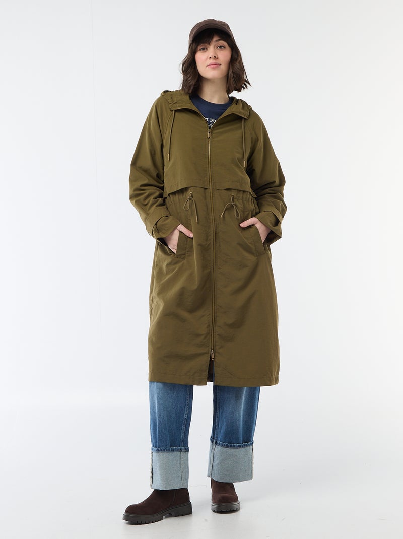 Impermeabile con cappuccio Verde - Kiabi