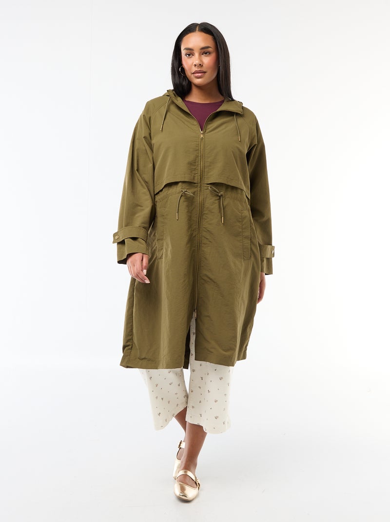 Impermeabile con cappuccio Verde - Kiabi