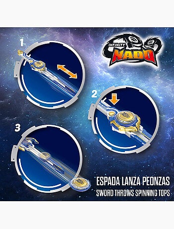 Infinity nado trottola con lancia-spade pack fury wave dragon