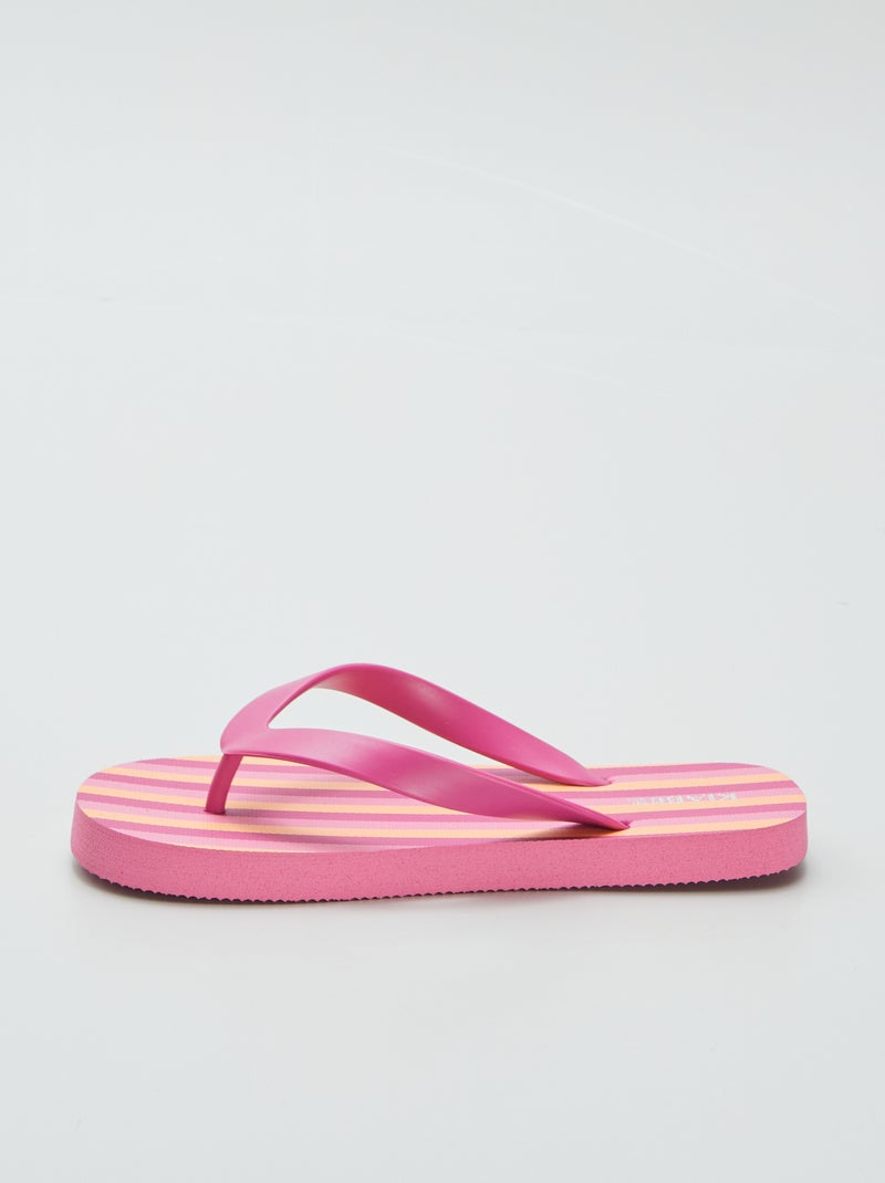 Infradito a righe ROSA - Kiabi