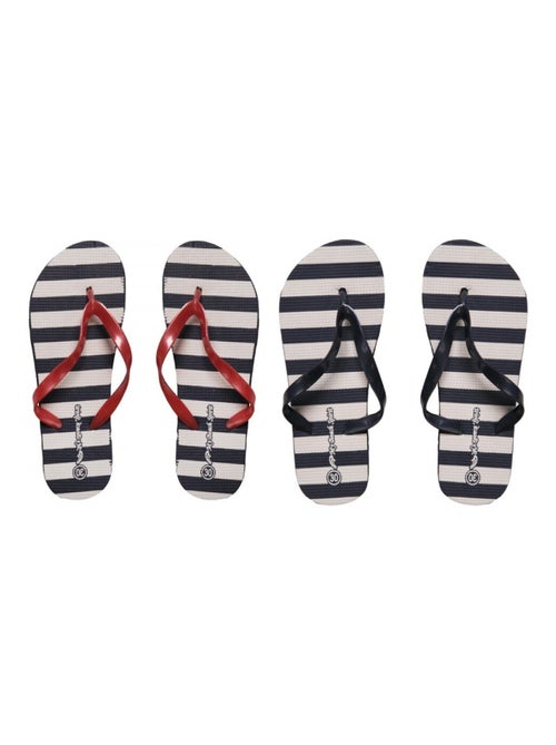 Infradito Bambina a righe Confezione da 2 - Kiabi