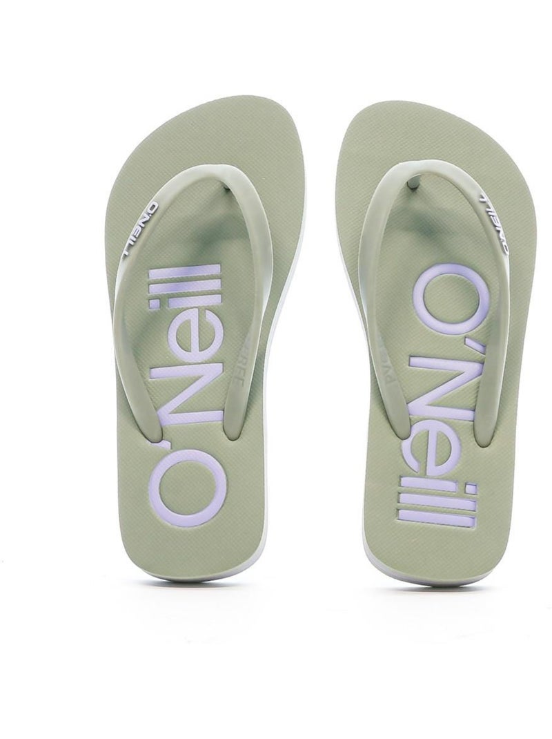 Infradito Bambina con Stampa Logo O'Neill Verde kaki chiaro - Kiabi