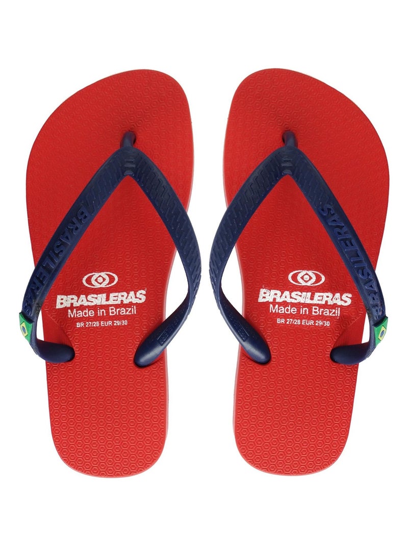 Infradito bambini Brasileras suola in gomma Blu Rosso - Kiabi
