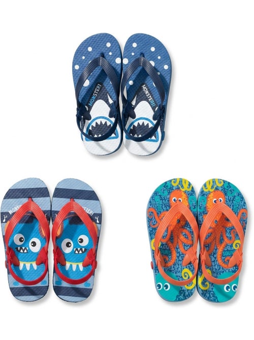 Infradito Bambino OZABI Confezione 3 Paia - Fantasie - Kiabi Infradito Bambino OZABI Confezione 3 Paia - Fantasie - Kiabi