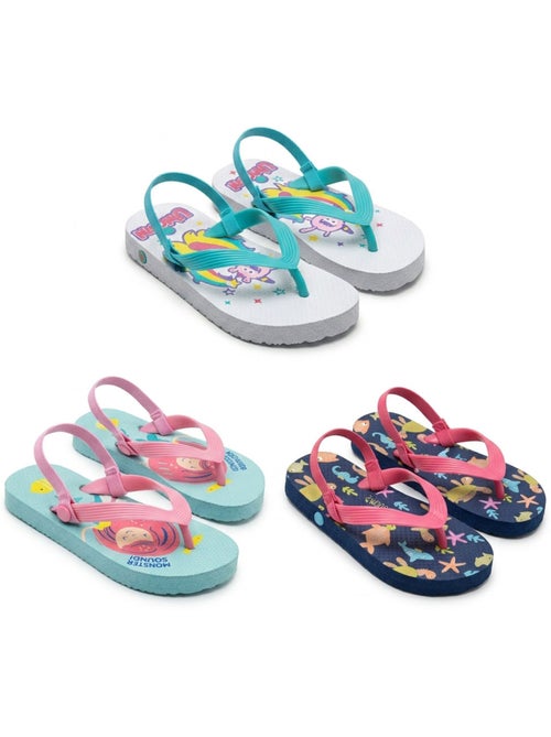 Infradito Bambino OZABI Confezione 3 Paia - Fantasie - Kiabi Infradito Bambino OZABI Confezione 3 Paia - Fantasie - Kiabi