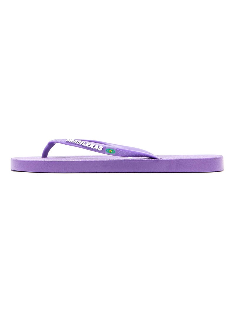 Infradito Brasileras donna suola in gomma antiscivolo Malva lilla - Kiabi