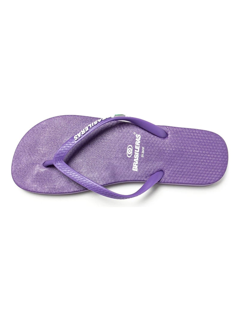 Infradito Brasileras donna suola in gomma antiscivolo Malva lilla - Kiabi