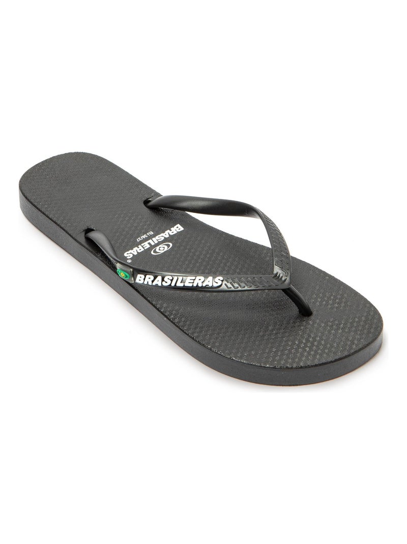 Infradito Brasileras donna suola in gomma antiscivolo Nero - Kiabi