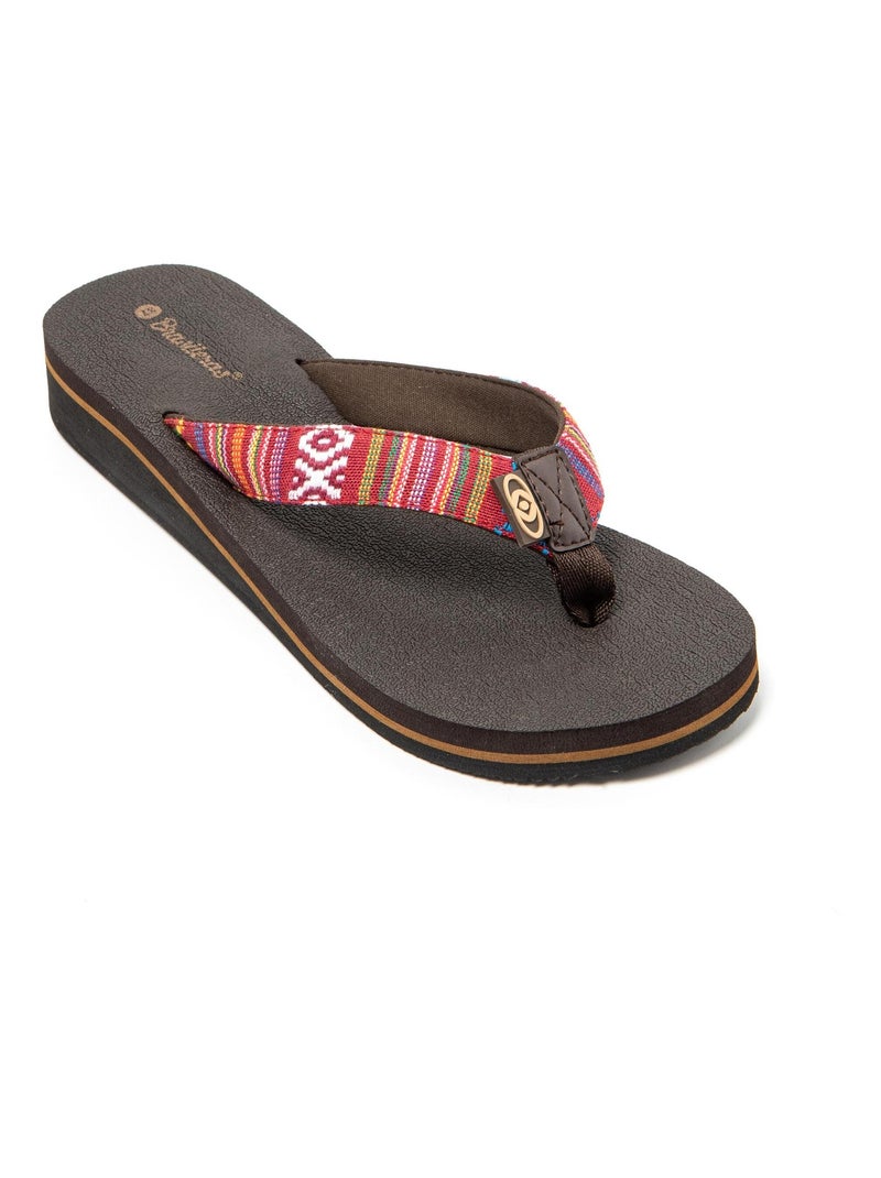 Infradito Brasileras donna suola in gomma antiscivolo Rosso - Kiabi