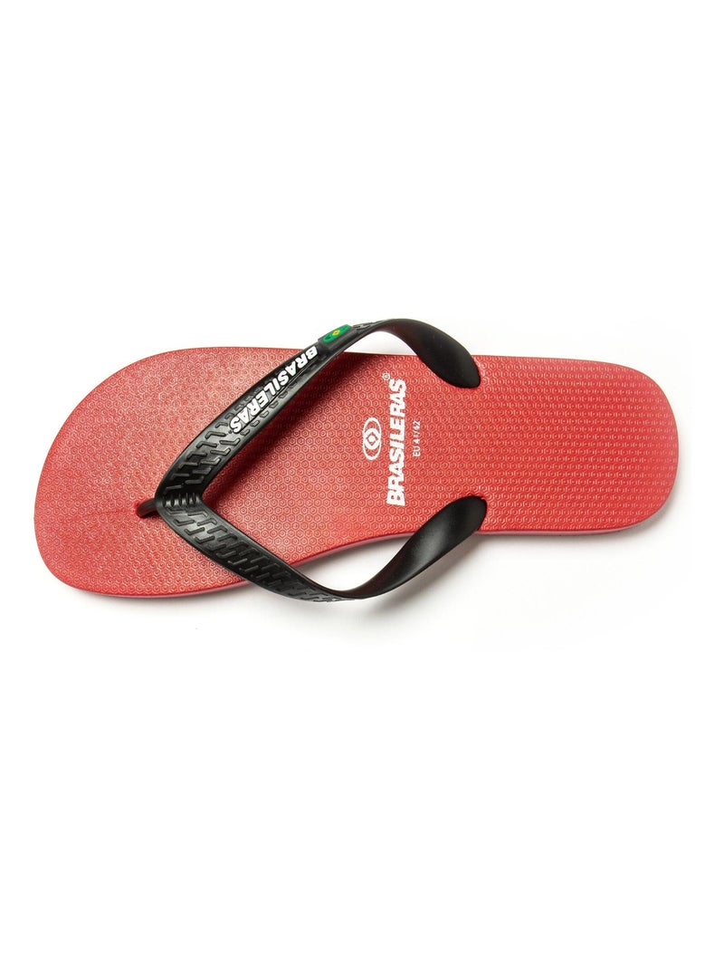 Infradito Brasileras uomo suola in gomma antiscivolo Bianco Rosso Nero - Kiabi