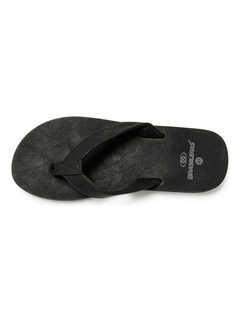Infradito Brasileras uomo suola in gomma antiscivolo Nero - Kiabi