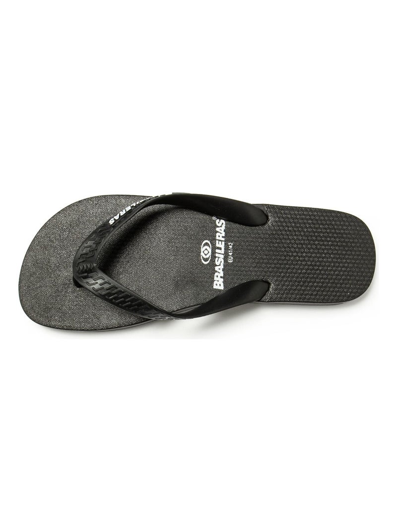 Infradito Brasileras uomo suola in gomma antiscivolo Nero - Kiabi