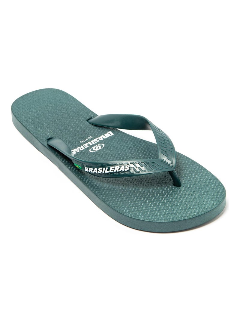 Infradito Brasileras uomo suola in gomma antiscivolo Verde scuro - Kiabi