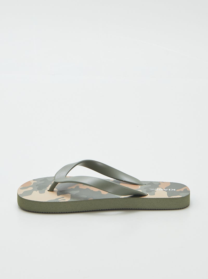 Infradito con motivo KAKI - Kiabi