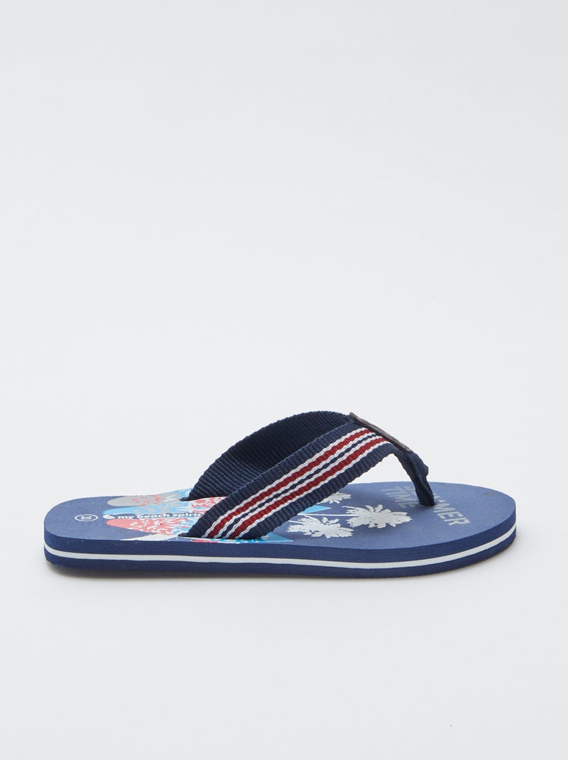 Infradito con stampa surf 'My beach spirit' BLU - Kiabi