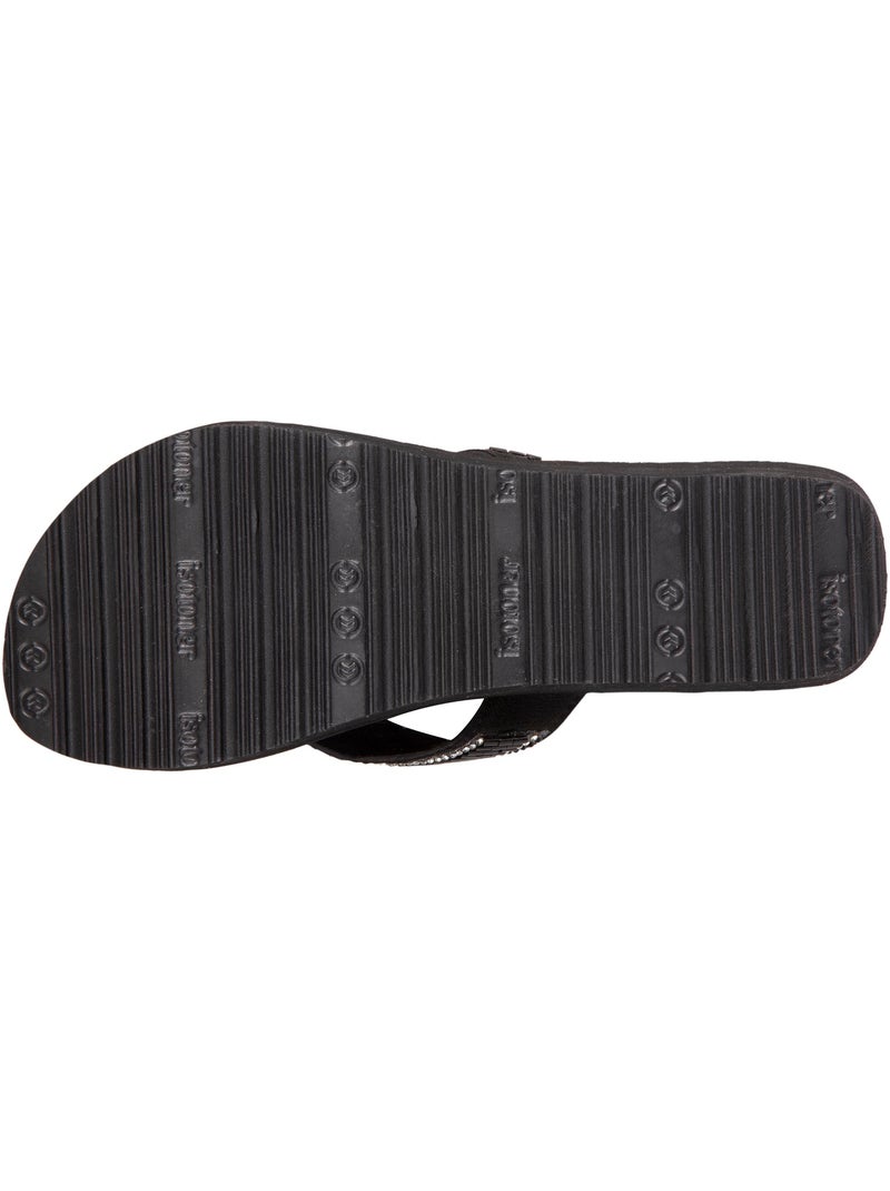 Infradito con un tacco comodo e leggero di 4 cm  Isotoner Nero - Kiabi