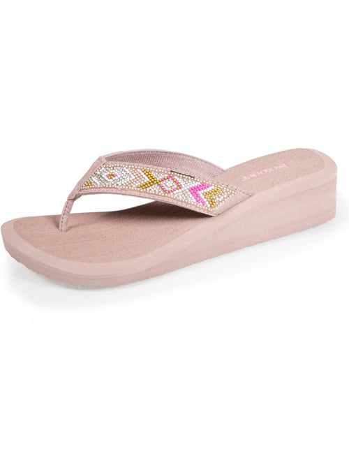 Infradito con un tacco comodo e leggero di 4 cm  Isotoner - Kiabi