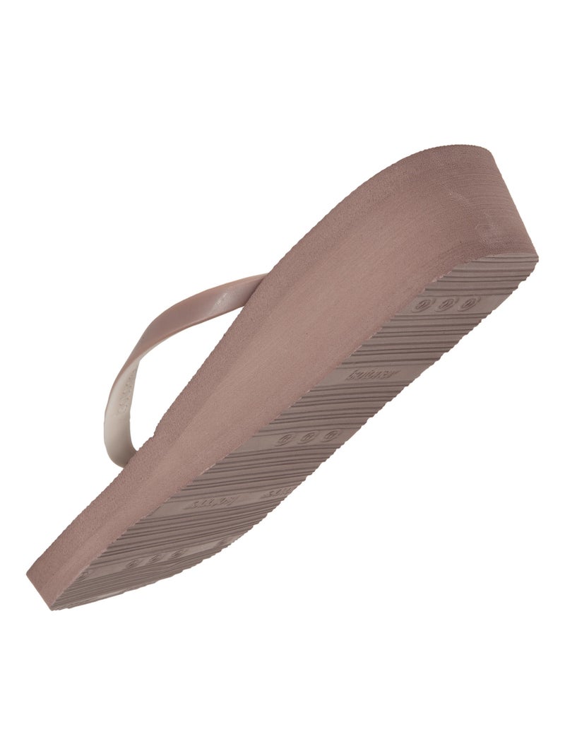 Infradito con un tacco comodo e leggero di 4 cm  Isotoner Tortora - Kiabi