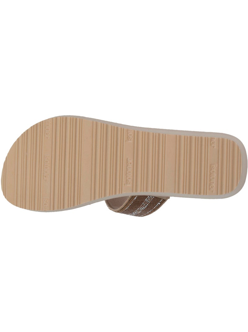 Infradito con un tacco ultraconfortevole di 4 cm isotoner Beige - Kiabi