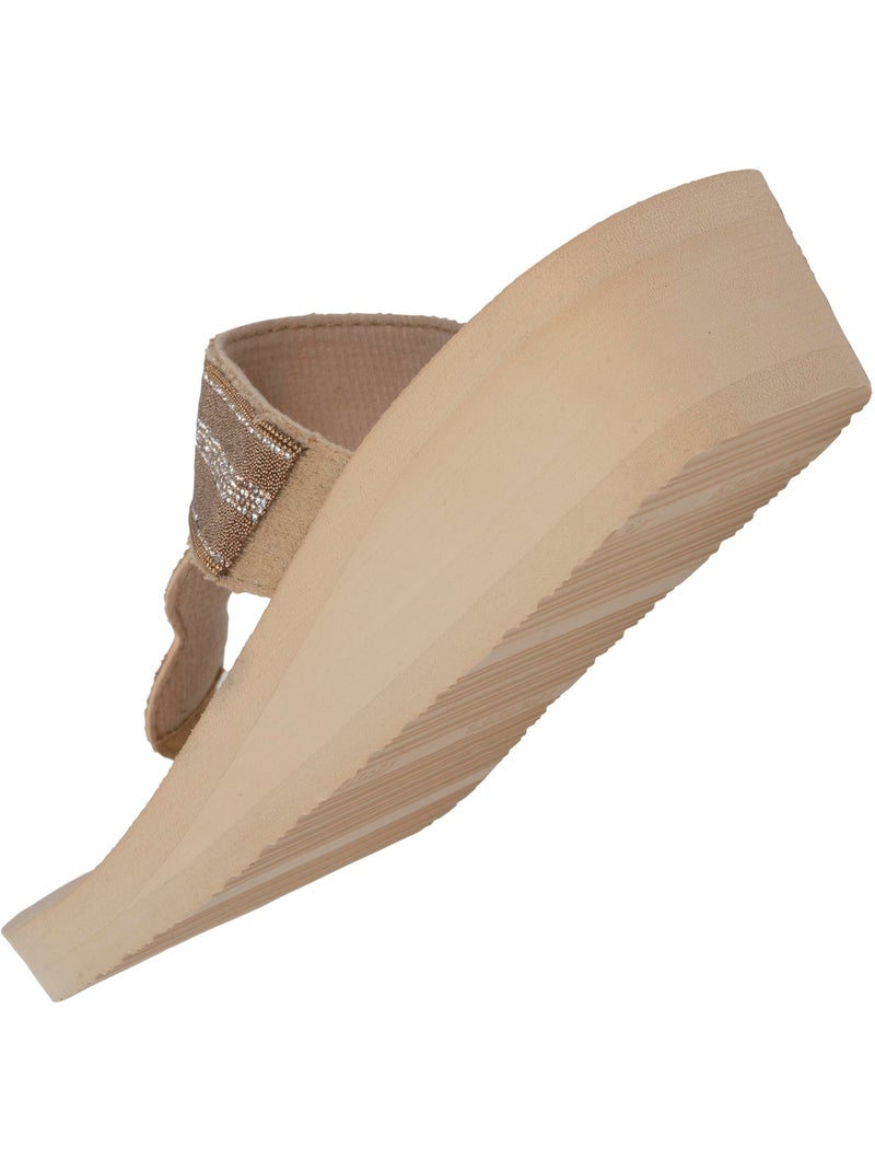 Infradito con un tacco ultraconfortevole di 4 cm isotoner Beige - Kiabi