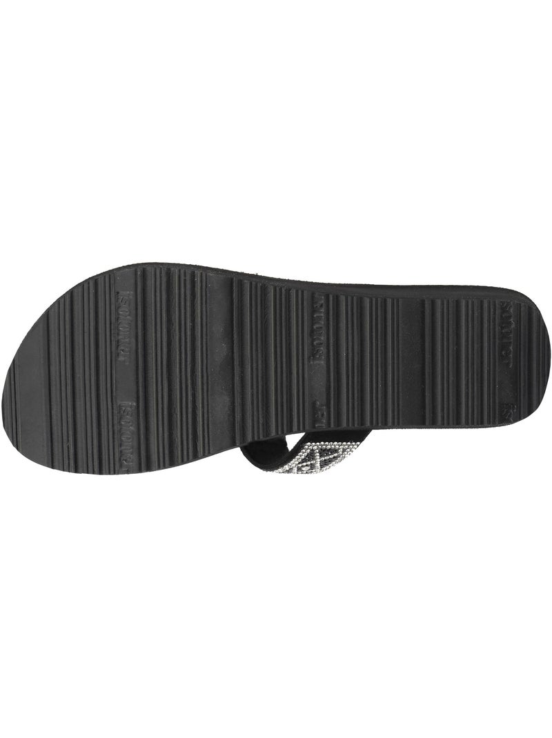 Infradito con un tacco ultraconfortevole di 4 cm isotoner Nero - Kiabi