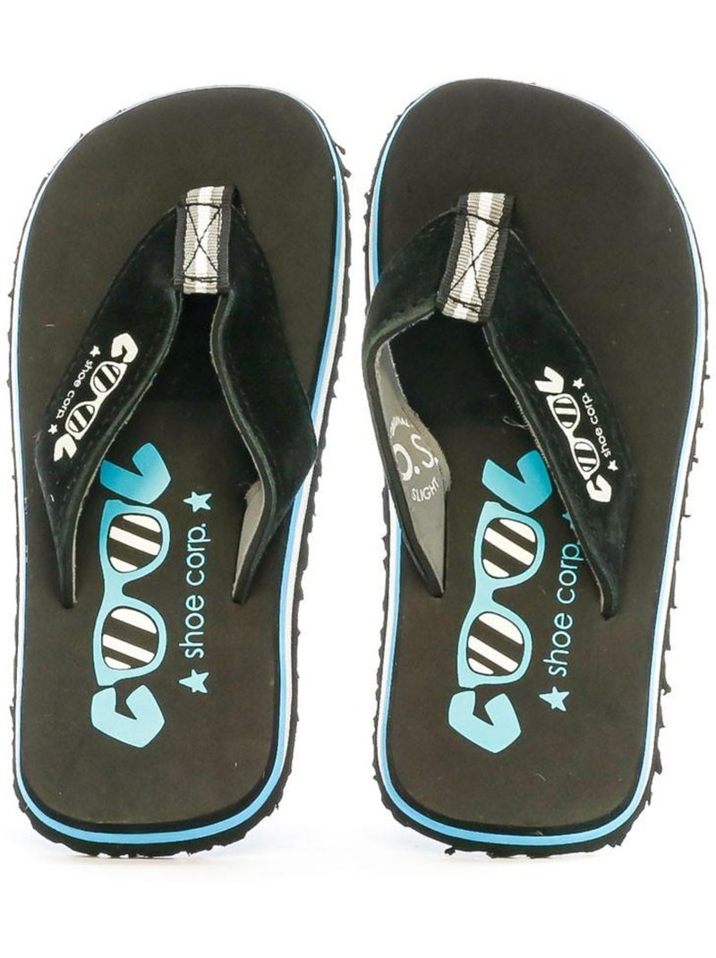 Infradito Cool Shoe per Ragazzo, Nero Bianco Blu - Kiabi