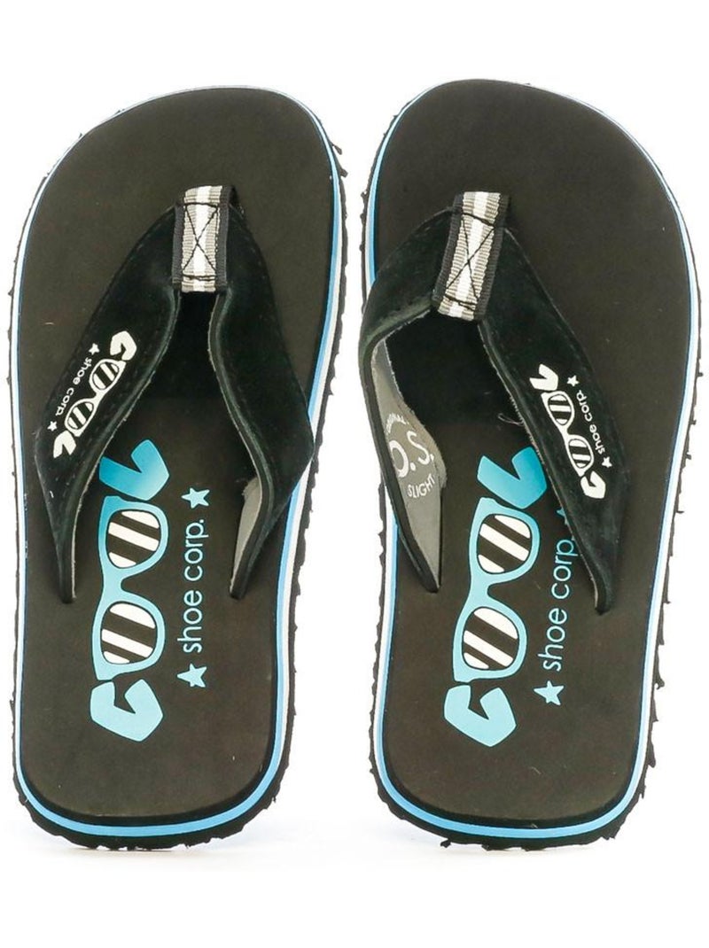 Infradito Cool Shoe per Ragazzo, Nero Bianco Blu - Kiabi