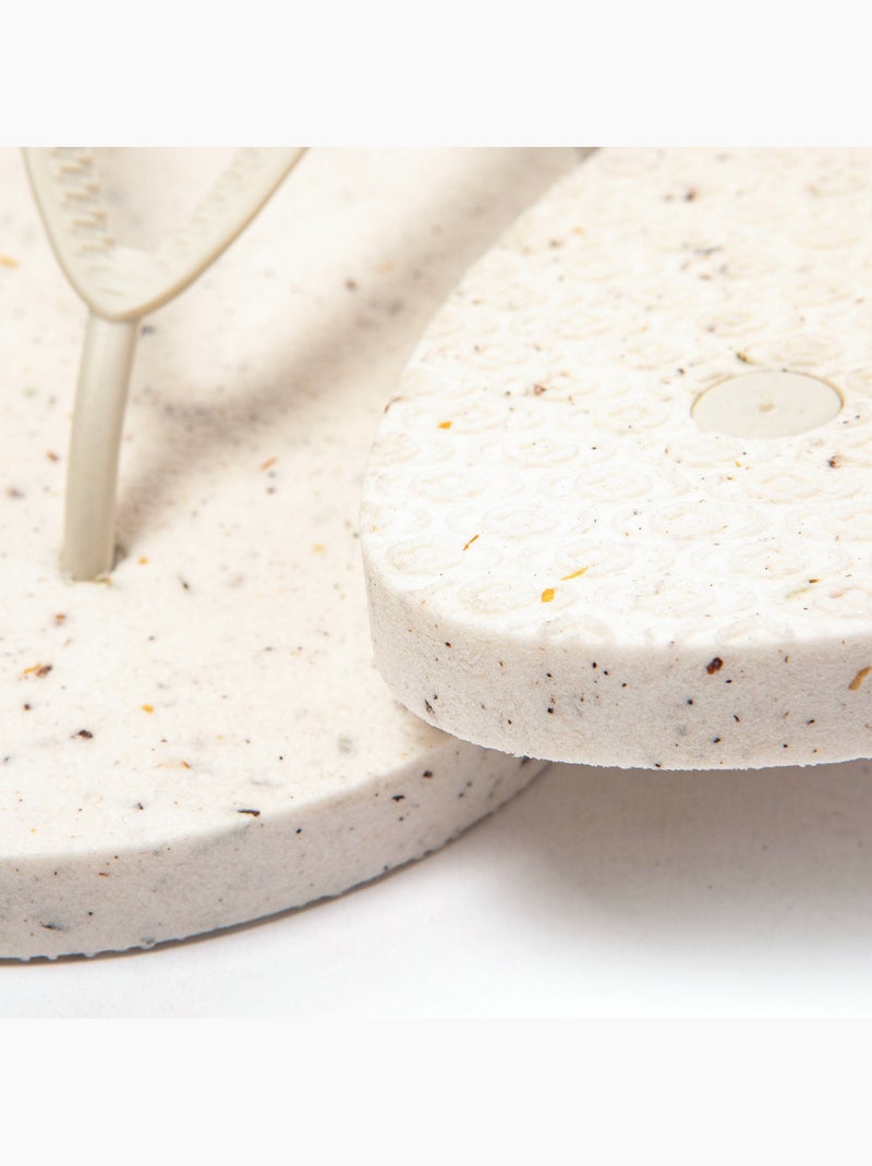 Infradito da spiaggia donna Brasileras con suola riciclata Bianco - Kiabi