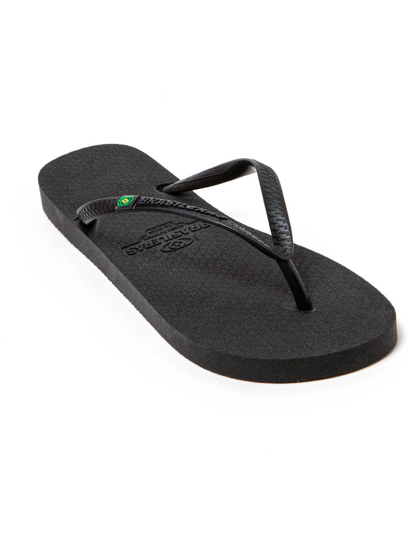 Infradito da spiaggia donna Brasileras con suola riciclata Nero - Kiabi