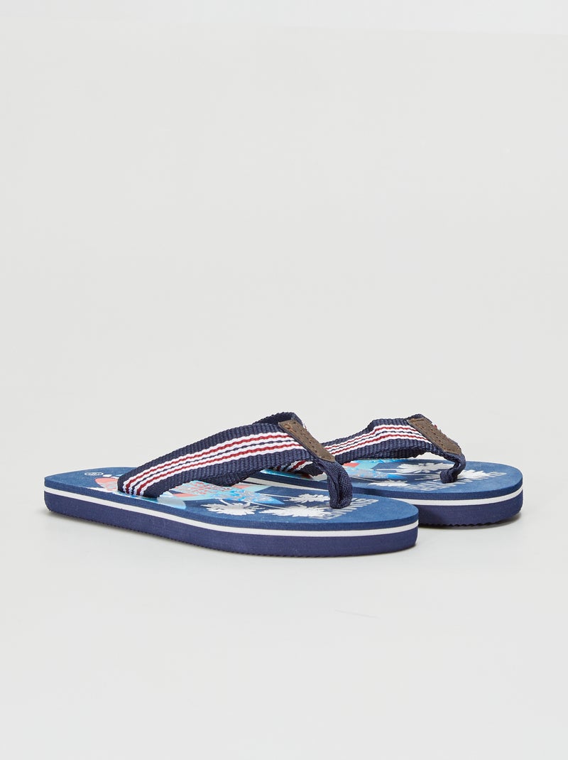 Infradito da spiaggia 'summer time' blu - Kiabi