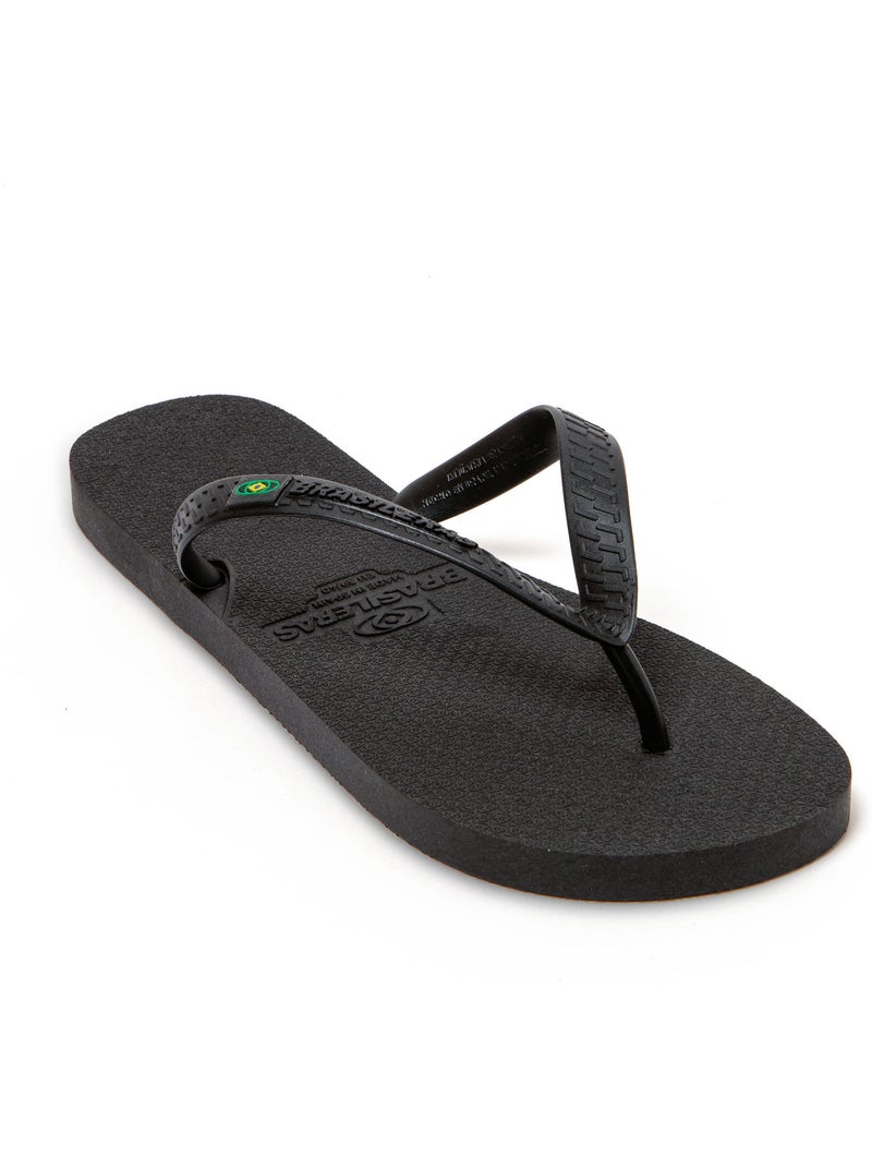 Infradito da spiaggia uomo Brasileras con suola riciclata Nero - Kiabi