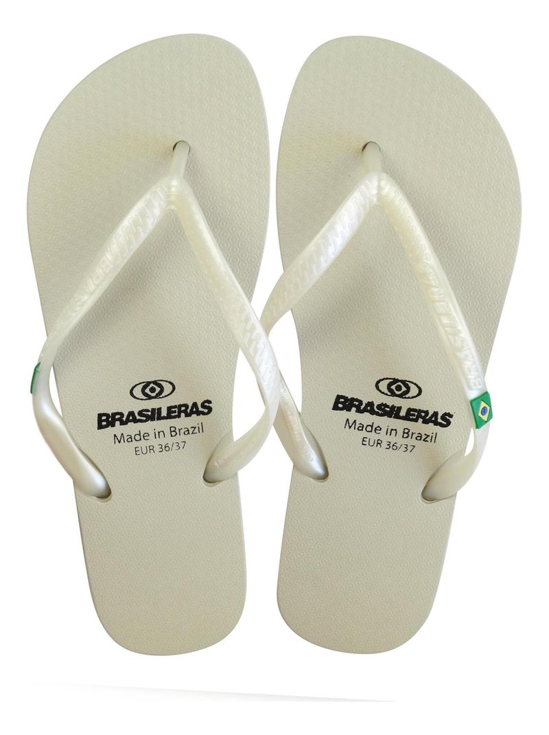 Infradito donna Brasileras suola in gomma Argentato - Kiabi