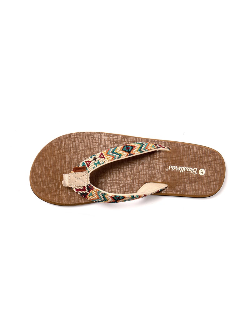 Infradito donna Brasileras suola in gomma Beige - Kiabi